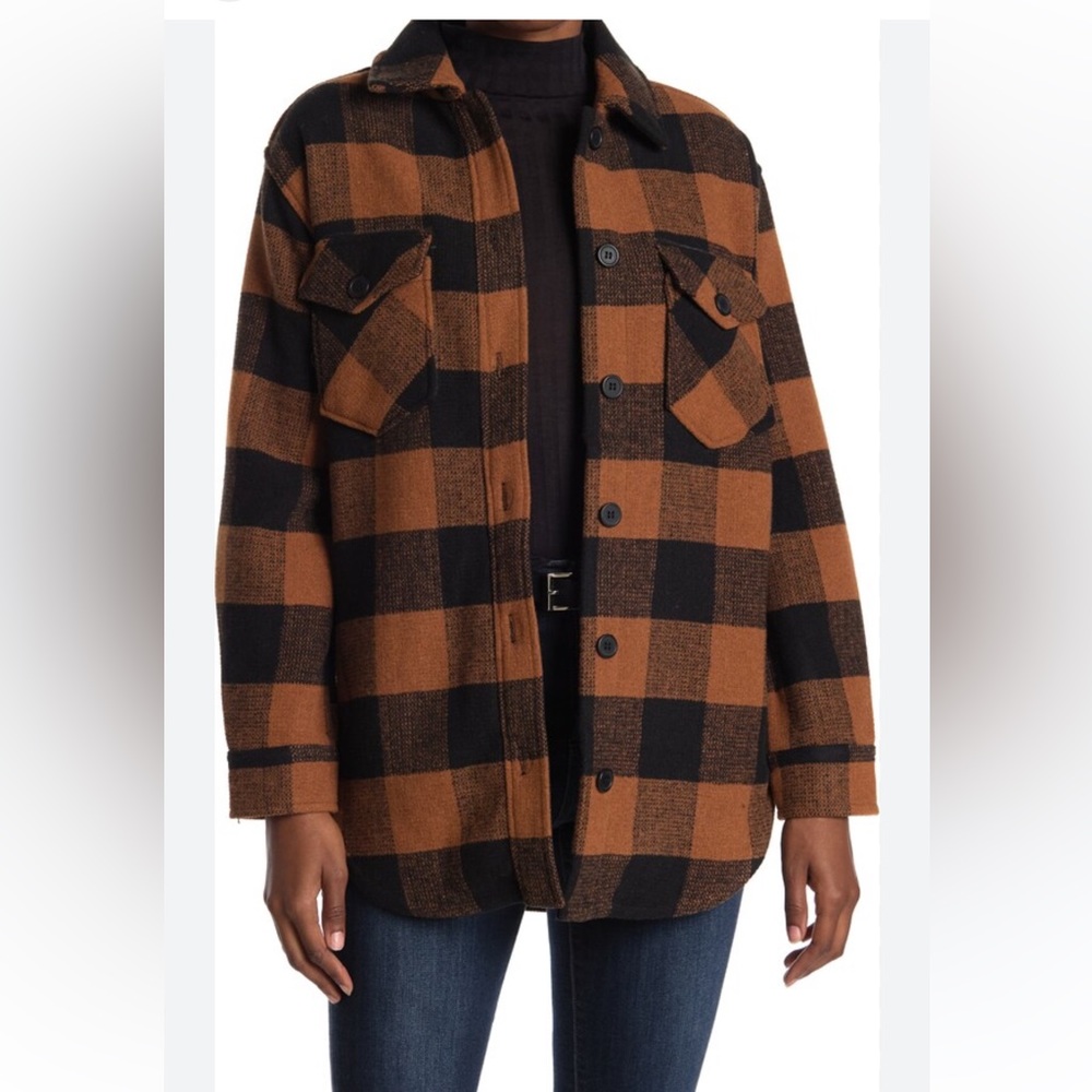 RDI Buffalo Plaid Shirt Jacket size S